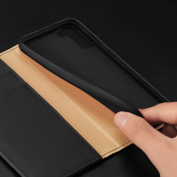 Dux Ducis Hivo odinis dėklas su apverčiamu natūralios odos dangteliu piniginė kortelėms ir dokumentams Samsung Galaxy S2...