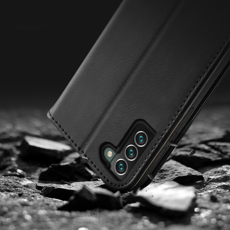 Dux Ducis Hivo odinis dėklas su apverčiamu natūralios odos dangteliu piniginė kortelėms ir dokumentams Samsung Galaxy S2...