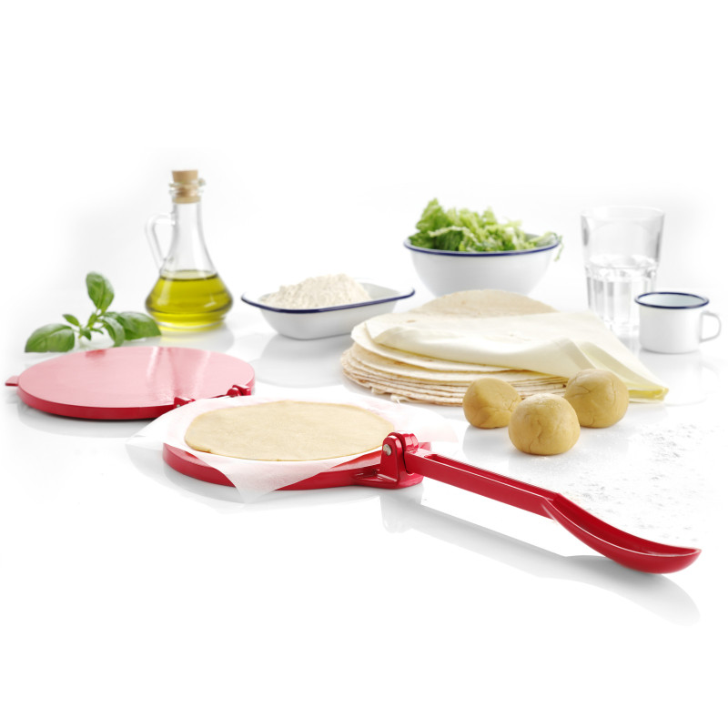 Rankinis tortilijų presas 250 mm raudonas Hendi 513033