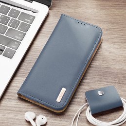 „Dux Ducis Hivo“ odinis atverčiamas dėklas Natūralios odinės dangtelio piniginė kortelėms ir ID „Samsung Galaxy S22 Ultr...