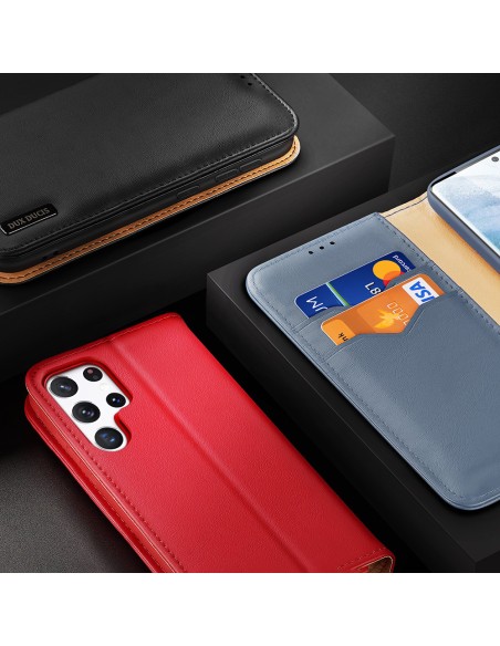 „Dux Ducis Hivo“ odinis atverčiamas dėklas Natūralios odinės dangtelio piniginė kortelėms ir ID „Samsung Galaxy S22 Ultr... „Dux Ducis Hivo“ odinis atverčiamas dėklas Natūralios odinės dangtelio piniginė kortelėms ir ID „Samsung Galaxy S22 Ultr...