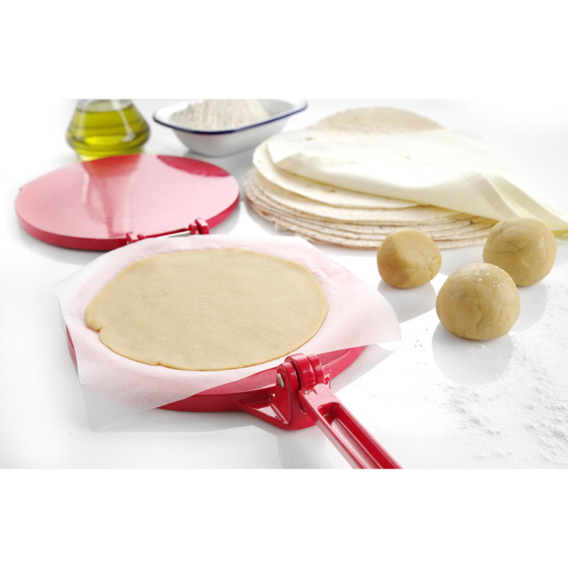 Rankinis tortilijų presas 250 mm raudonas Hendi 513033