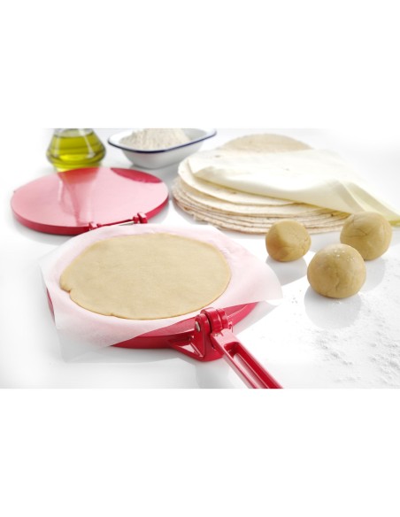 Rankinis tortilijų presas 250 mm raudonas Hendi 513033 Rankinis tortilijų presas 250 mm raudonas Hendi 513033