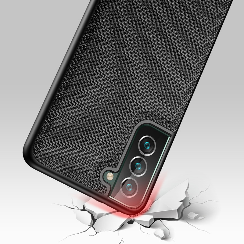 Dux Ducis Fino dėklo dangtelis, padengtas nailono medžiaga, skirtas Samsung Galaxy S22+ (S22 Plus) juodas