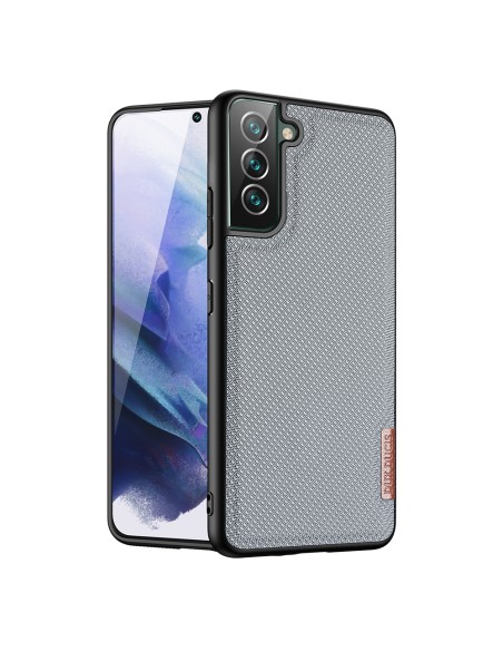 Dux Ducis Fino dėklo dangtelis, padengtas nailono medžiaga, skirtas Samsung Galaxy S22+ (S22 Plus) mėlynai