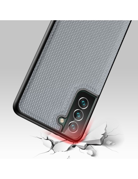 Dux Ducis Fino dėklo dangtelis, padengtas nailono medžiaga, skirtas Samsung Galaxy S22+ (S22 Plus) mėlynai