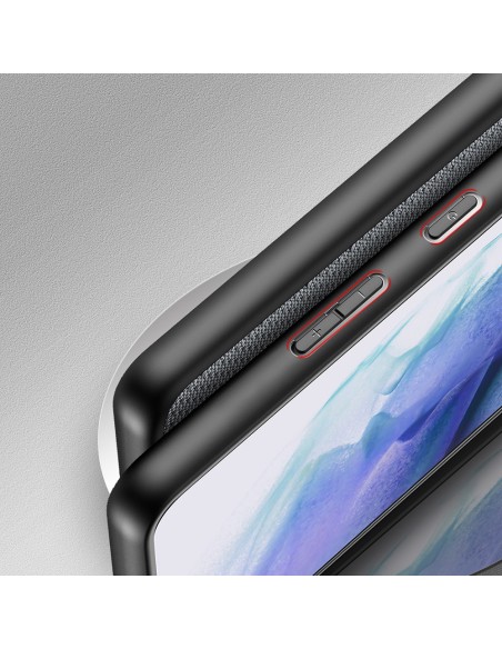 Dux Ducis Fino dėklo dangtelis, padengtas nailono medžiaga, skirtas Samsung Galaxy S22+ (S22 Plus) mėlynai