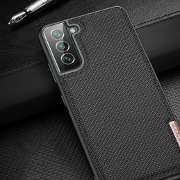 Dux Ducis Fino dėklo dangtelis, padengtas nailono medžiaga, skirtas Samsung Galaxy S22+ (S22 Plus) mėlynai