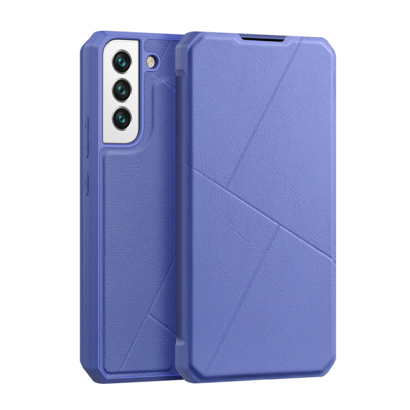 DUX DUCIS Skin X dėklo dėklo dangtelis su atvartu, skirtas Samsung Galaxy S22 mėlynas