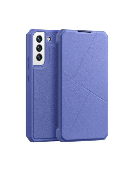 DUX DUCIS Skin X dėklo dėklo dangtelis su atvartu, skirtas Samsung Galaxy S22 mėlynas