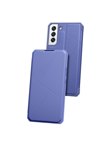 DUX DUCIS Skin X dėklo dėklo dangtelis su atvartu, skirtas Samsung Galaxy S22 mėlynas