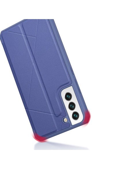 DUX DUCIS Skin X dėklo dėklo dangtelis su atvartu, skirtas Samsung Galaxy S22 mėlynas