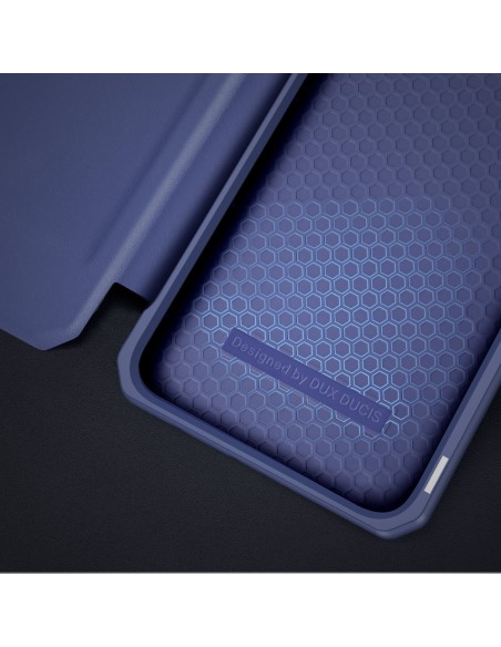 DUX DUCIS Skin X dėklo dėklo dangtelis su atvartu, skirtas Samsung Galaxy S22 mėlynas