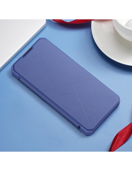 DUX DUCIS Skin X dėklo dėklo dangtelis su atvartu, skirtas Samsung Galaxy S22 mėlynas