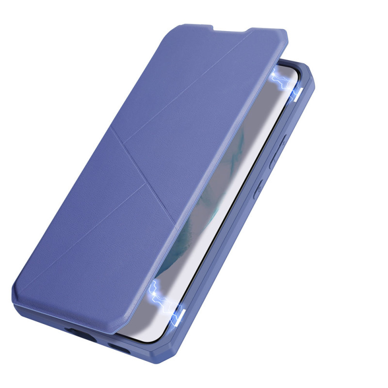 DUX DUCIS Skin X dėklo dėklo dangtelis su atvartu, skirtas Samsung Galaxy S22+ (S22 Plus) mėlynas