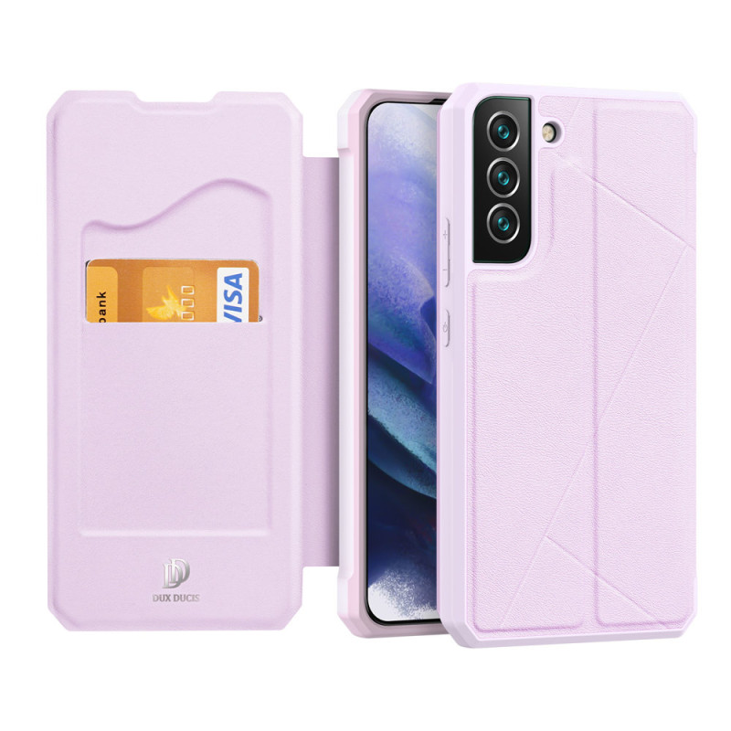 DUX DUCIS Skin X dėklo dėklo dangtelis su atvartu, skirtas Samsung Galaxy S22+ (S22 Plus) rožinis DUX DUCIS Skin X dėklo dėklo dangtelis su atvartu, skirtas Samsung Galaxy S22+ (S22 Plus) rožinis