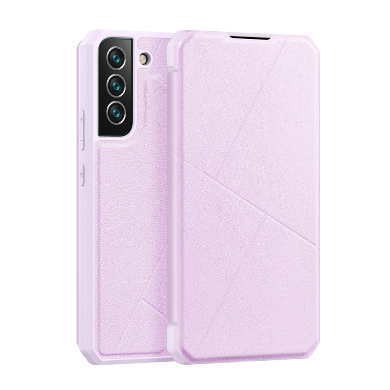 DUX DUCIS Skin X dėklo dėklo dangtelis su atvartu, skirtas Samsung Galaxy S22+ (S22 Plus) rožinis