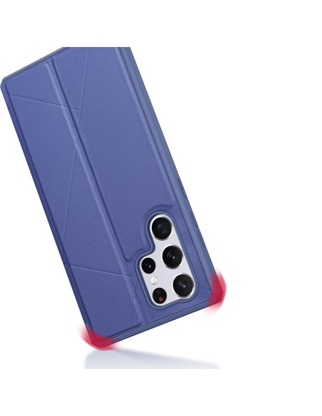 DUX DUCIS Skin X dėklo dėklo dangtelis su atvartu, skirtas Samsung Galaxy S22 Ultra blue DUX DUCIS Skin X dėklo dėklo dangtelis su atvartu, skirtas Samsung Galaxy S22 Ultra blue