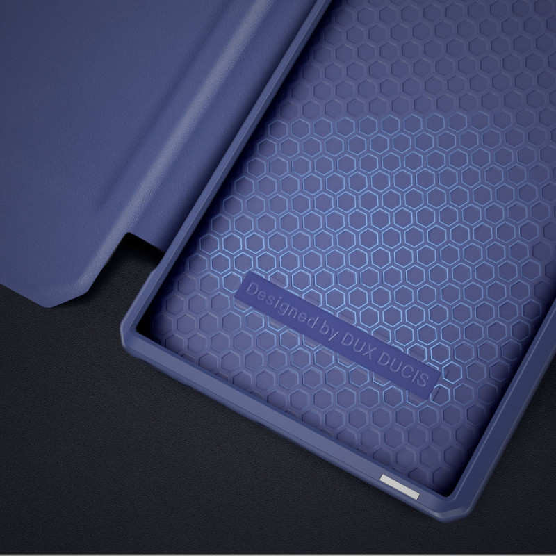 DUX DUCIS Skin X dėklo dėklo dangtelis su atvartu, skirtas Samsung Galaxy S22 Ultra blue