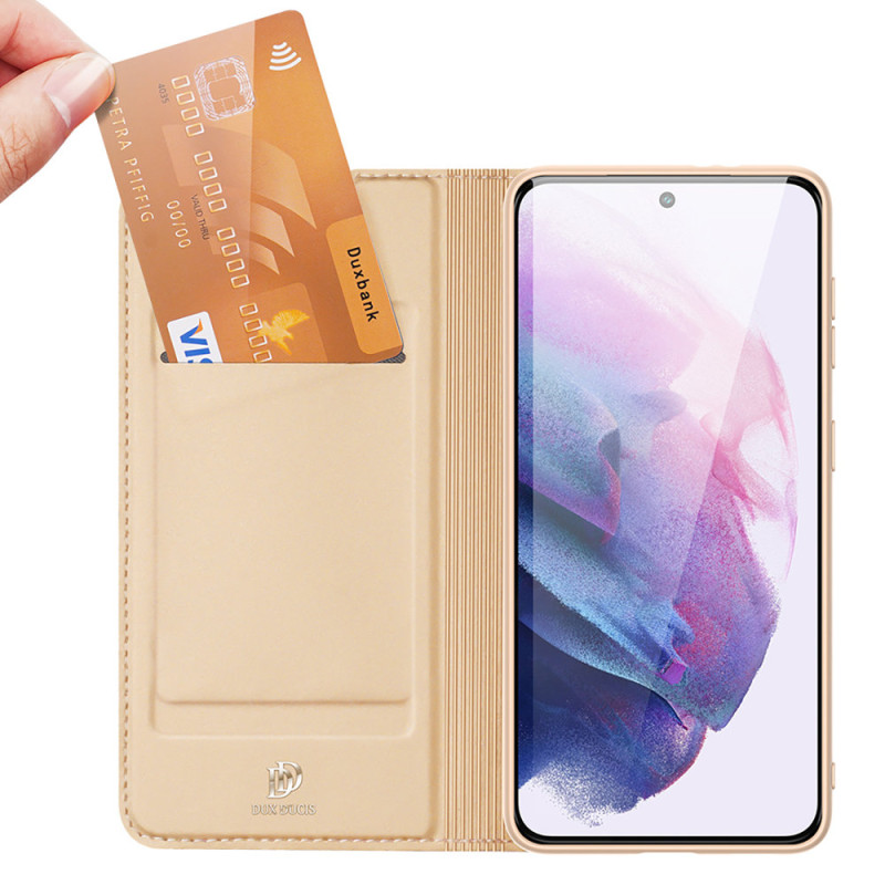 Dux Ducis Skin Pro dėklo dėklo dangtelis su atvartu, skirtas Samsung Galaxy S22 auksui