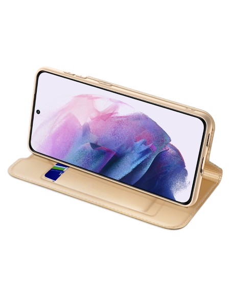 Dux Ducis Skin Pro dėklo dėklo dangtelis su atvartu, skirtas Samsung Galaxy S22 auksui Dux Ducis Skin Pro dėklo dėklo dangtelis su atvartu, skirtas Samsung Galaxy S22 auksui