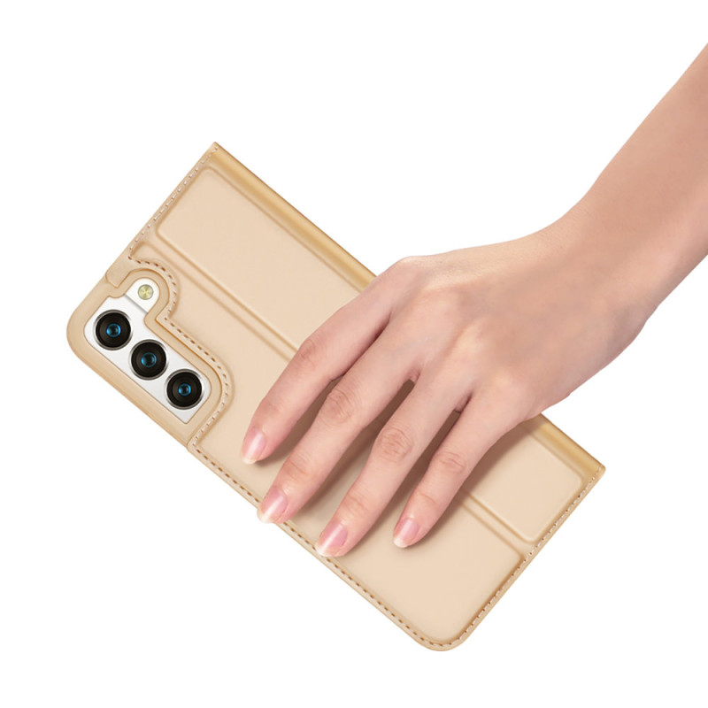 Dux Ducis Skin Pro dėklo dėklo dangtelis su atvartu, skirtas Samsung Galaxy S22 auksui
