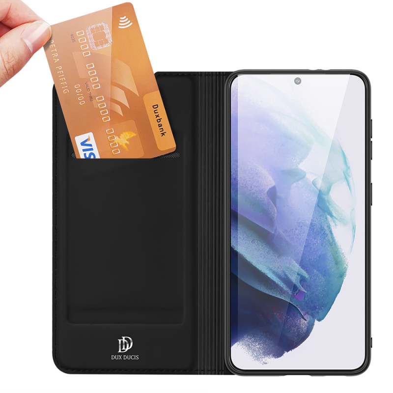 Dux Ducis Skin Pro dėklo dėklo dangtelis su atvartu, skirtas Samsung Galaxy S22+ (S22 Plus) juodas