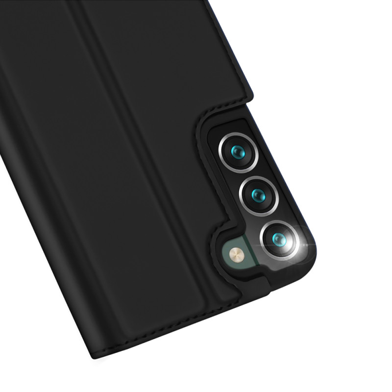 Dux Ducis Skin Pro dėklo dėklo dangtelis su atvartu, skirtas Samsung Galaxy S22+ (S22 Plus) juodas