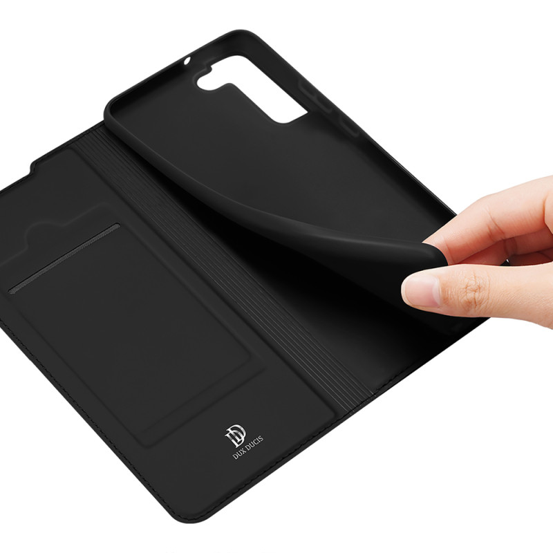 Dux Ducis Skin Pro dėklo dėklo dangtelis su atvartu, skirtas Samsung Galaxy S22+ (S22 Plus) juodas