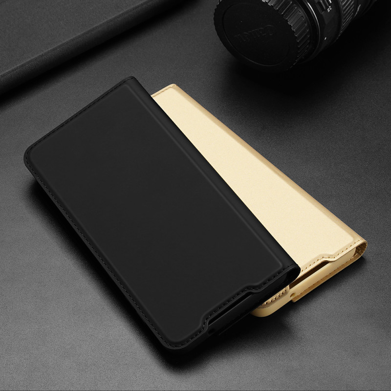 Dux Ducis Skin Pro dėklo dėklo dangtelis su atvartu, skirtas Samsung Galaxy S22+ (S22 Plus) juodas