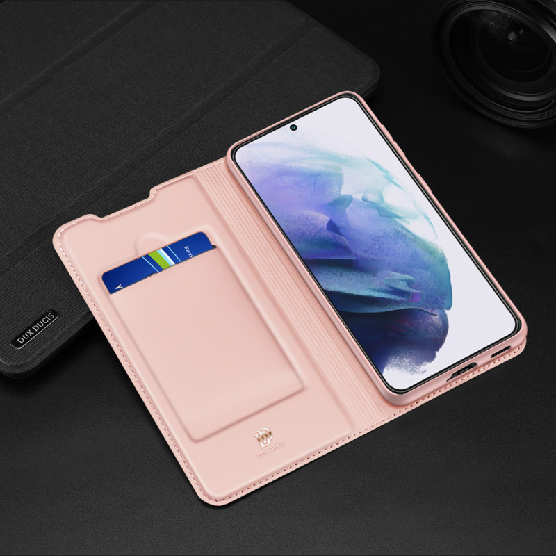Dux Ducis Skin Pro dėklo dėklo dangtelis su atvartu, skirtas Samsung Galaxy S22+ (S22 Plus) juodas