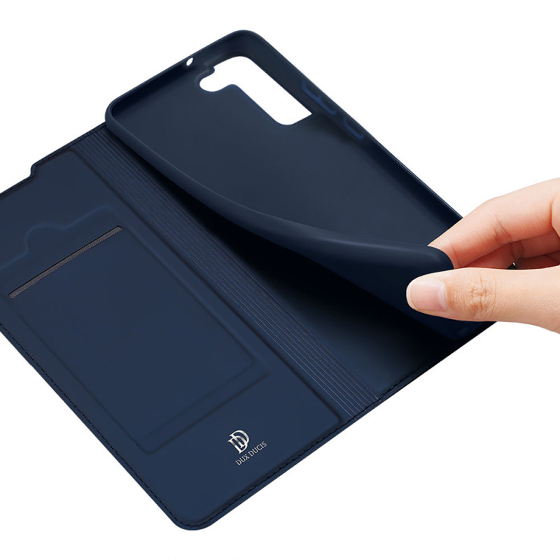 Dux Ducis Skin Pro dėklo dėklo dangtelis su atvartu, skirtas Samsung Galaxy S22+ (S22 Plus) mėlynas