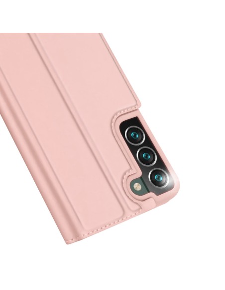Dux Ducis Skin Pro dėklo dėklo dangtelis su atvartu, skirtas Samsung Galaxy S22+ (S22 Plus) rožinis
