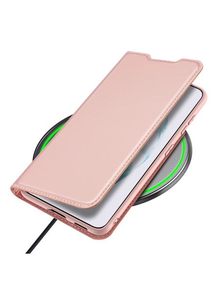 Dux Ducis Skin Pro dėklo dėklo dangtelis su atvartu, skirtas Samsung Galaxy S22+ (S22 Plus) rožinis