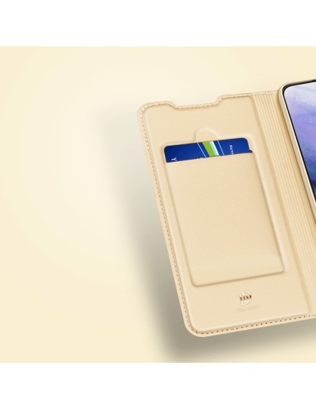 Dux Ducis Skin Pro dėklo dėklo dangtelis su atvartu, skirtas Samsung Galaxy S22+ (S22 Plus) rožinis