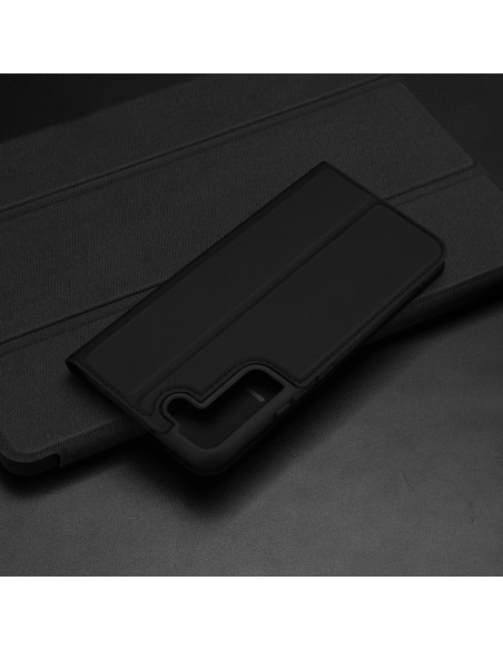 Dux Ducis Skin Pro dėklo dėklo dangtelis su atvartu, skirtas Samsung Galaxy S22+ (S22 Plus) rožinis