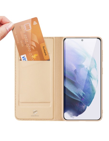 Dux Ducis Skin Pro dėklo dėklo dangtelis su atvartu, skirtas Samsung Galaxy S22+ (S22 Plus) auksui Dux Ducis Skin Pro dėklo dėklo dangtelis su atvartu, skirtas Samsung Galaxy S22+ (S22 Plus) auksui