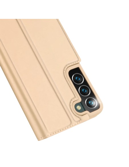 Dux Ducis Skin Pro dėklo dėklo dangtelis su atvartu, skirtas Samsung Galaxy S22+ (S22 Plus) auksui Dux Ducis Skin Pro dėklo dėklo dangtelis su atvartu, skirtas Samsung Galaxy S22+ (S22 Plus) auksui