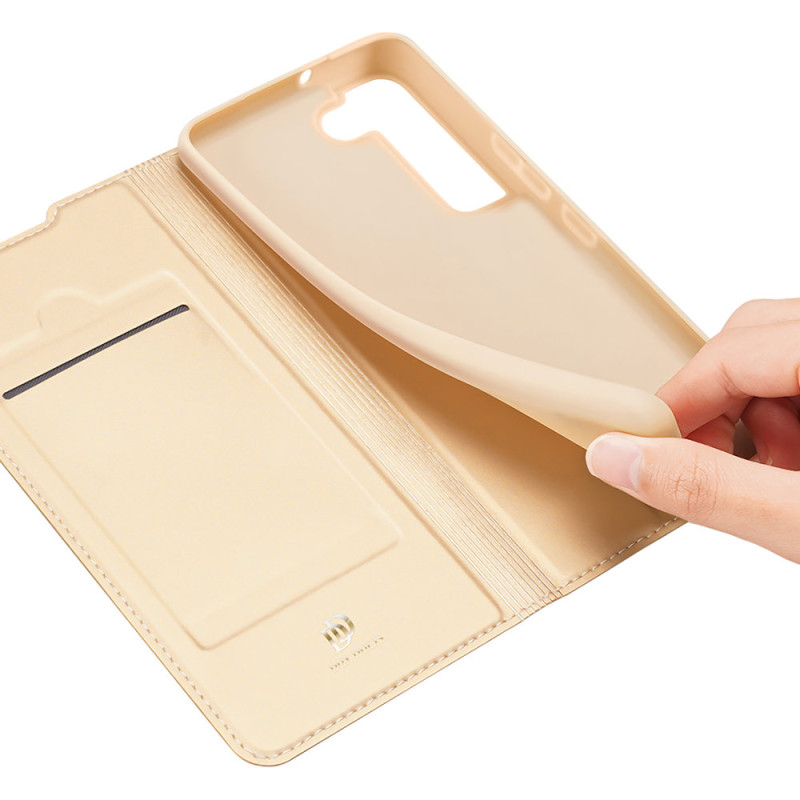 Dux Ducis Skin Pro dėklo dėklo dangtelis su atvartu, skirtas Samsung Galaxy S22+ (S22 Plus) auksui