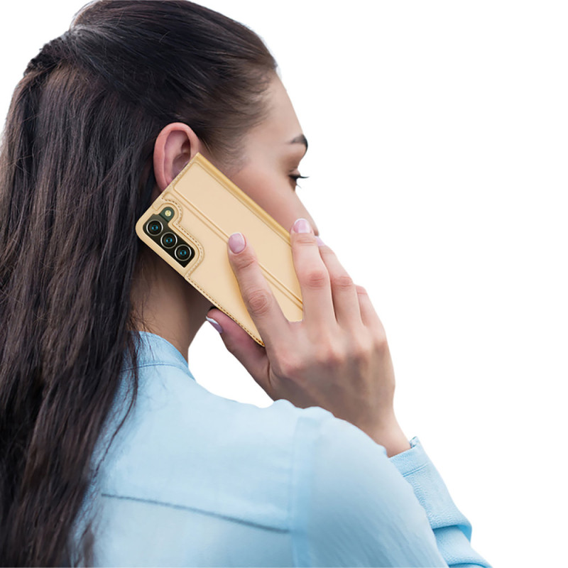 Dux Ducis Skin Pro dėklo dėklo dangtelis su atvartu, skirtas Samsung Galaxy S22+ (S22 Plus) auksui