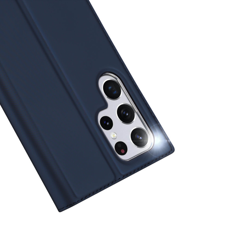 Dux Ducis Skin Pro dėklo dėklo dangtelis su atvartu, skirtas Samsung Galaxy S22 Ultra blue