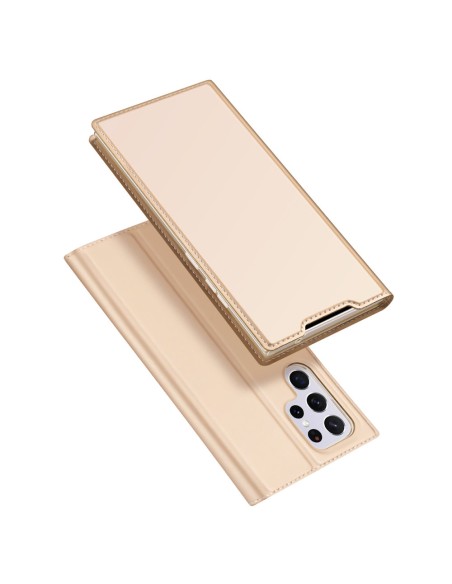 Dux Ducis Skin Pro dėklo dėklo dangtelis su atvartu, skirtas Samsung Galaxy S22 Ultra auksui Dux Ducis Skin Pro dėklo dėklo dangtelis su atvartu, skirtas Samsung Galaxy S22 Ultra auksui