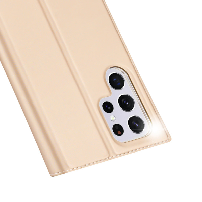 Dux Ducis Skin Pro dėklo dėklo dangtelis su atvartu, skirtas Samsung Galaxy S22 Ultra auksui
