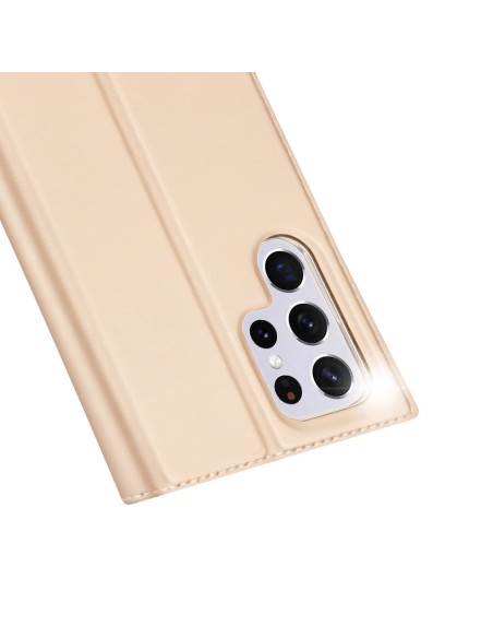 Dux Ducis Skin Pro dėklo dėklo dangtelis su atvartu, skirtas Samsung Galaxy S22 Ultra auksui Dux Ducis Skin Pro dėklo dėklo dangtelis su atvartu, skirtas Samsung Galaxy S22 Ultra auksui