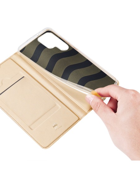 Dux Ducis Skin Pro dėklo dėklo dangtelis su atvartu, skirtas Samsung Galaxy S22 Ultra auksui Dux Ducis Skin Pro dėklo dėklo dangtelis su atvartu, skirtas Samsung Galaxy S22 Ultra auksui