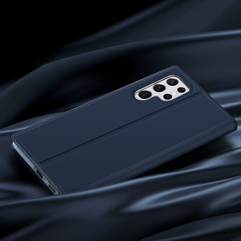 Dux Ducis Skin Pro dėklo dėklo dangtelis su atvartu, skirtas Samsung Galaxy S22 Ultra auksui