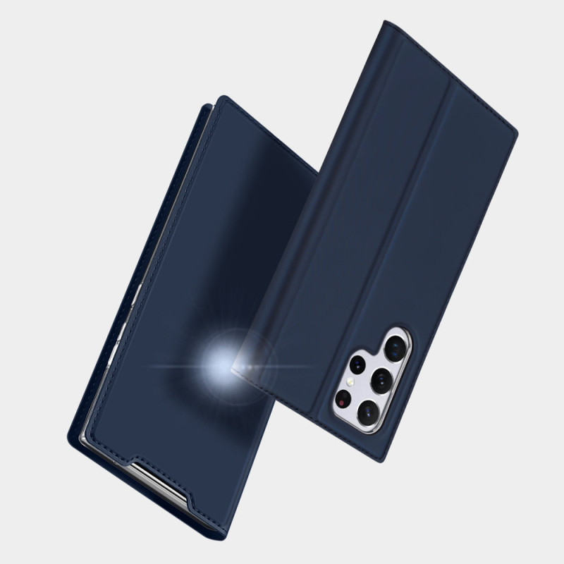 Dux Ducis Skin Pro dėklo dėklo dangtelis su atvartu, skirtas Samsung Galaxy S22 Ultra auksui
