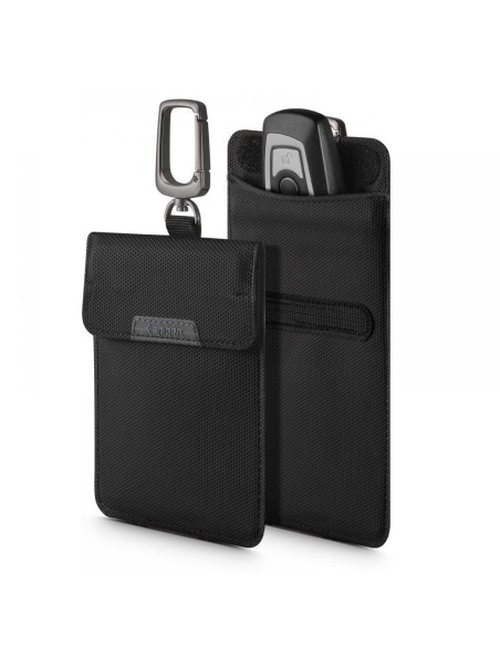Apsaugos nuo vagystės Spigen Pouch Keyless RFID signalo blokatorius - juodas Apsaugos nuo vagystės Spigen Pouch Keyless RFID signalo blokatorius - juodas