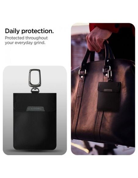 Apsaugos nuo vagystės Spigen Pouch Keyless RFID signalo blokatorius - juodas Apsaugos nuo vagystės Spigen Pouch Keyless RFID signalo blokatorius - juodas