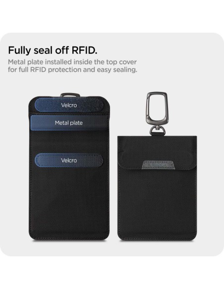 Apsaugos nuo vagystės Spigen Pouch Keyless RFID signalo blokatorius - juodas Apsaugos nuo vagystės Spigen Pouch Keyless RFID signalo blokatorius - juodas